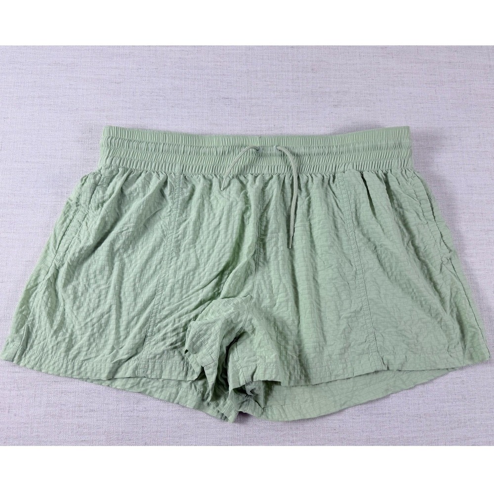 Columbia Sportswear Green Textured Drawstring Hiking Shorts Womens XL 3 Inch